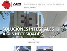 Tablet Screenshot of copsa.com.mx